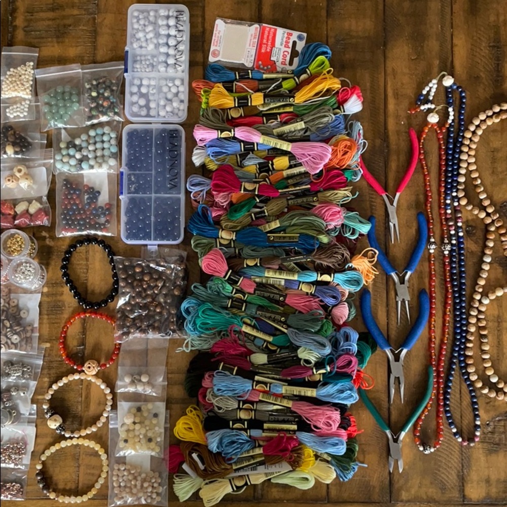 Real crystal bead arts and crafts kit